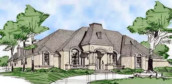image of french country house plan 6783